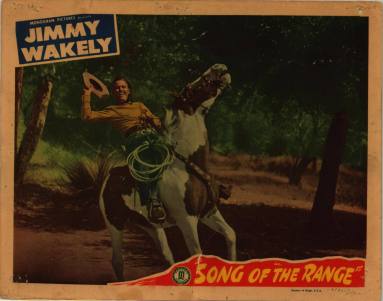 Lobby Card, Song of the Range, starring Jimmy Wakely