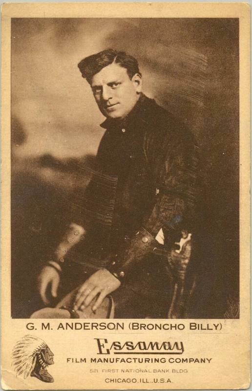 Postcard, Gilbert "Broncho Billy" Anderson