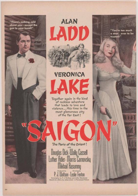Advertisement, Movie - "Saigon" Alan Ladd