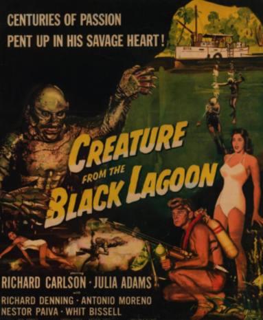 Movie Window Card, Creature From the Black Lagoon