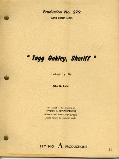 Script, Annie Oakley Television Series