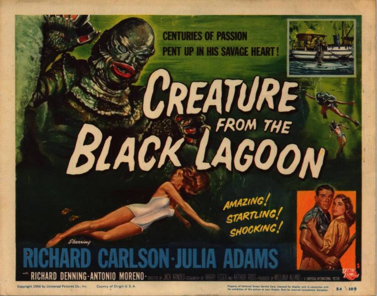 Lobby Card, Creature from the Black Lagoon