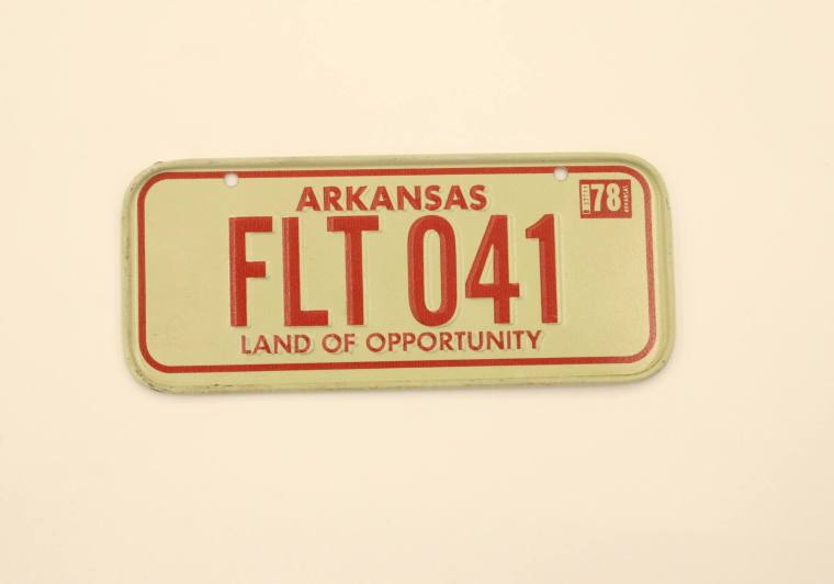 License plate, bicycle