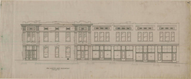 Drawing, Thompson Architectural - Charles McKee Bank & Store, Fordyce