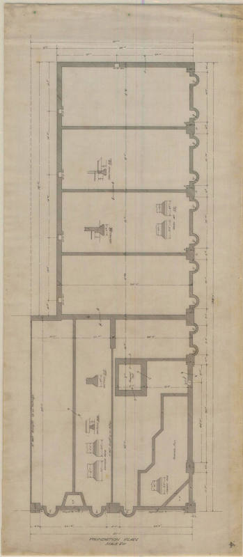 Drawing, Thompson Architectural - Charles McKee Bank & Store, Fordyce