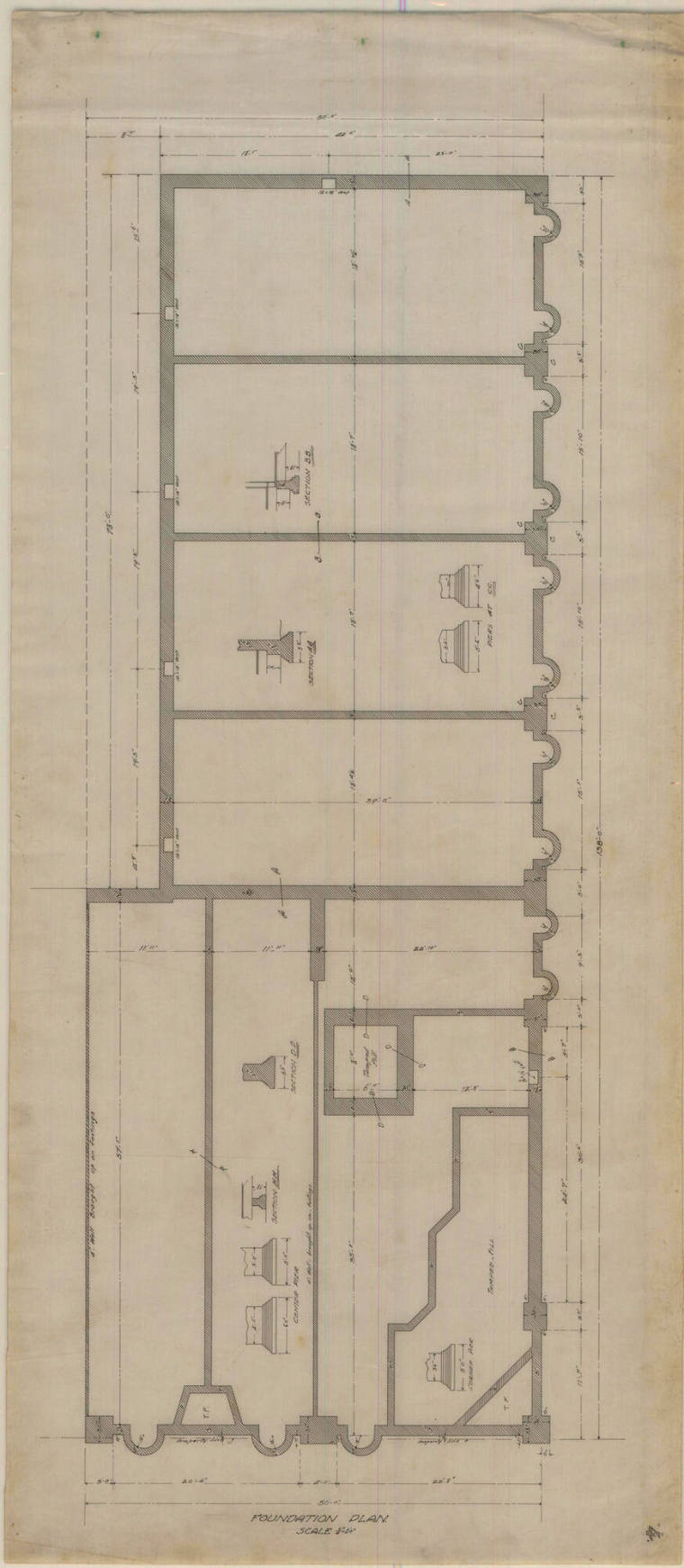 Drawing, Thompson Architectural - Charles McKee Bank & Store, Fordyce