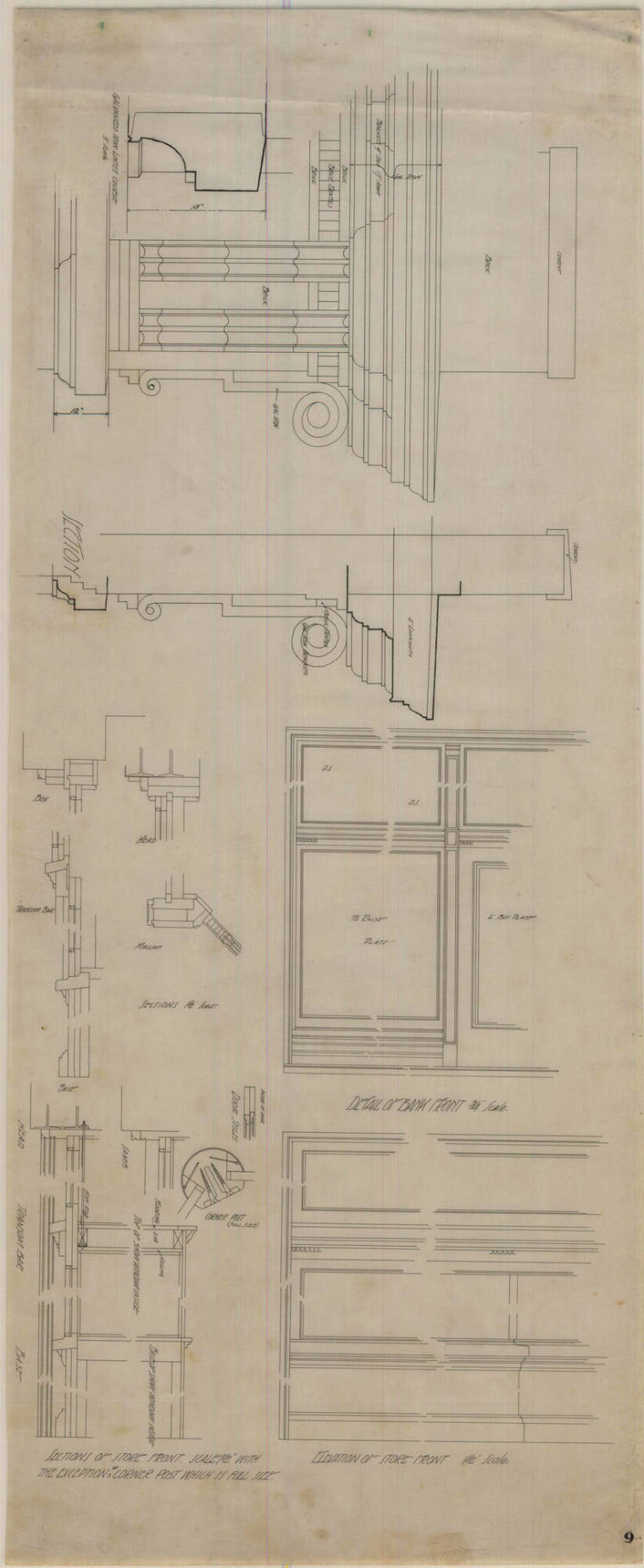 Drawing, Thompson Architectural - Charles McKee Bank & Store, Fordyce