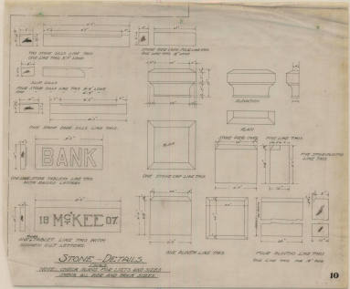 Drawing, Thompson Architectural - Charles McKee Bank & Store, Fordyce