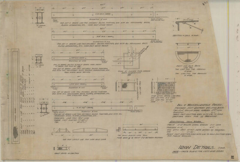 Drawing, Thompson Architectural - Charles McKee Bank & Store, Fordyce