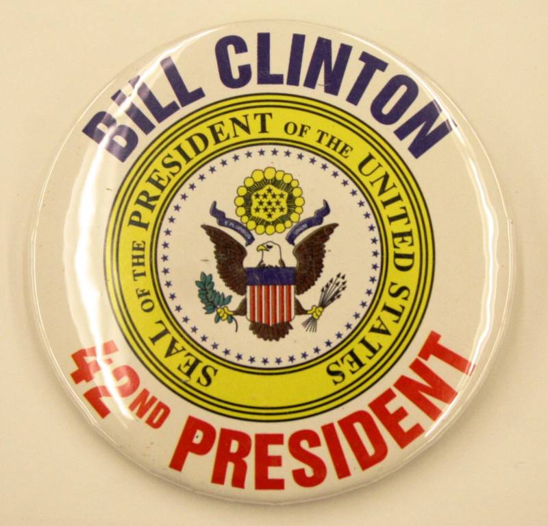 Button, Political - Clinton