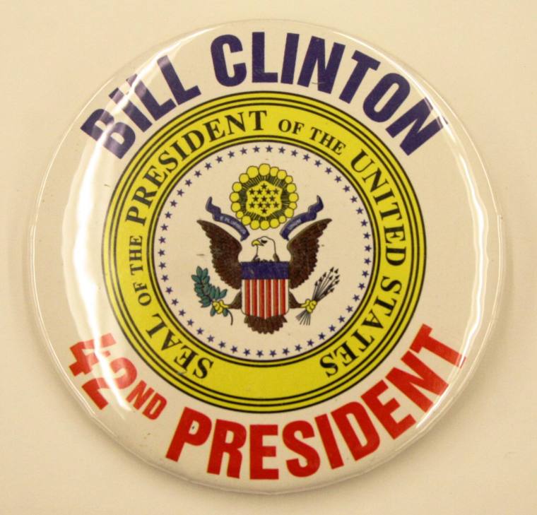 Button, Political - Clinton