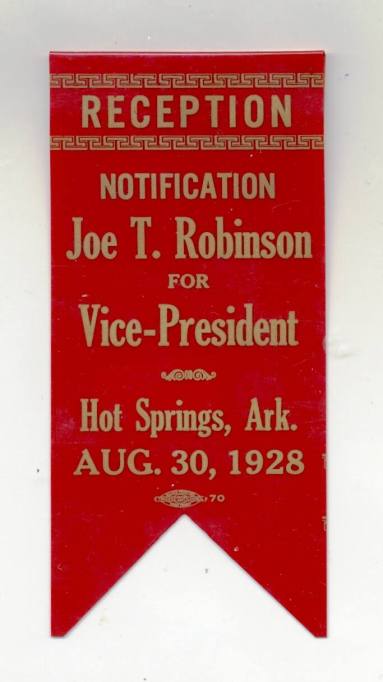 Badge, Campaign - Joe T. Robinson Vice Presidential