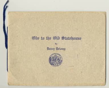 Booklet, "Ode to the Old State House"