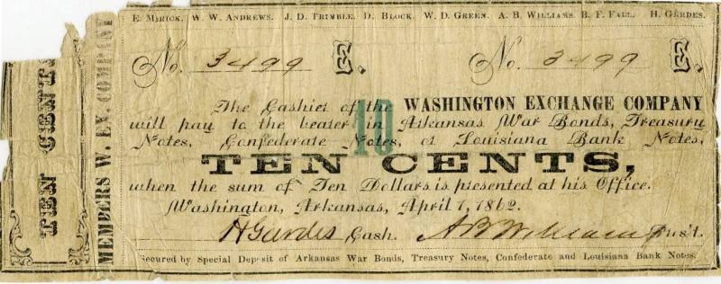 Scrip, Washington Exchange - Ten Cent