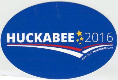 Sticker, Political Campaign - Huckabee 2016 Presidential