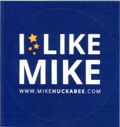 Sticker, "I Like Mike" - Huckabee Presidential 2016