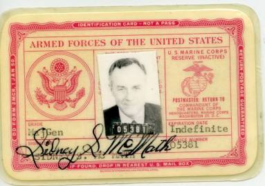 Military I.D, Sid McMath