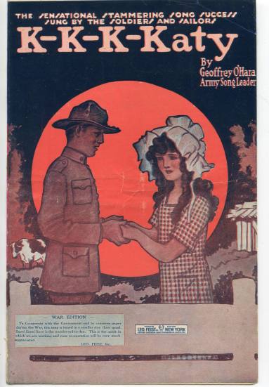 Sheet Music, "K-K-K- Katy"