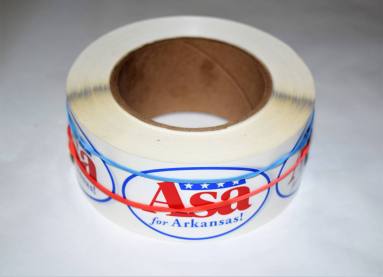 Sticker, Roll - Asa Hutchinson