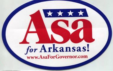 Sticker, Bumper - Governor Asa Hutchinson