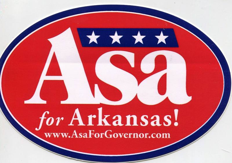 Sticker, Bumper - Asa Hutchinson