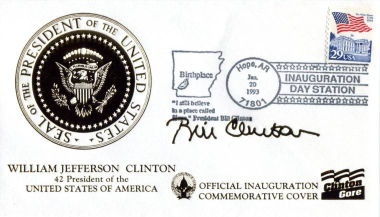 Cover, Inauguration - President Bill Clinton