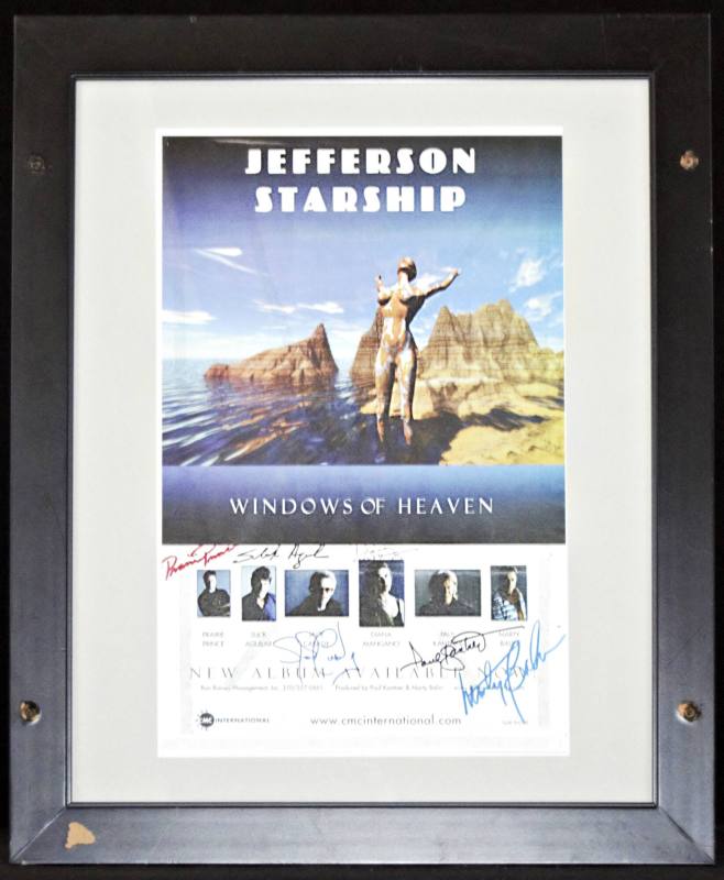 Poster Copy, Original Autograph - Jefferson Starship