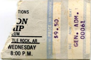 Ticket, Jefferson Starship - Barton Coliseum