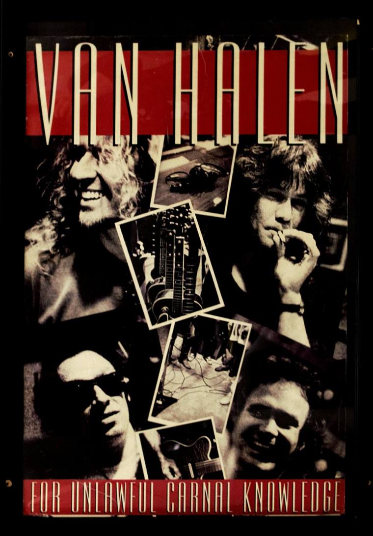 Original Poster, Van Halen "For Unlawful Carnal Knowledge" - Barton Coliseum