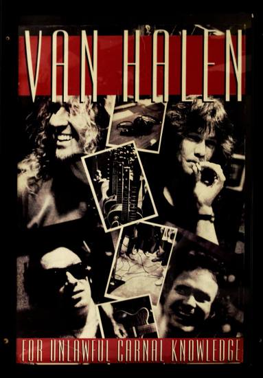 Original Poster, Van Halen "For Unlawful Carnal Knowledge" - Barton Coliseum