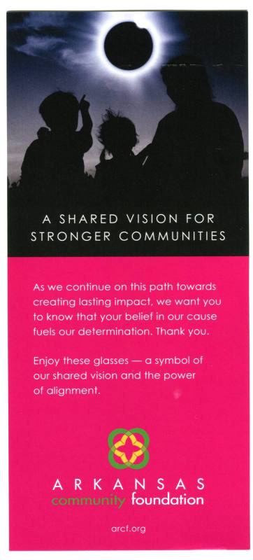 Flyer, Eclipse - Arkansas Community Foundation