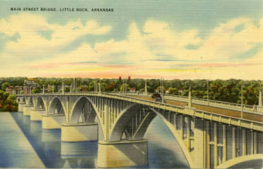 Postcard of Main St Bridge 