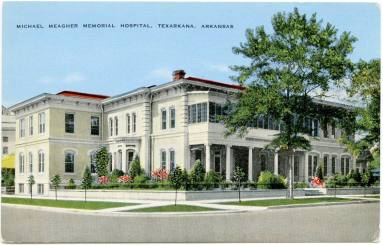 AR Postcard - Michael Meagher Memorial Hospital, Texarkana
