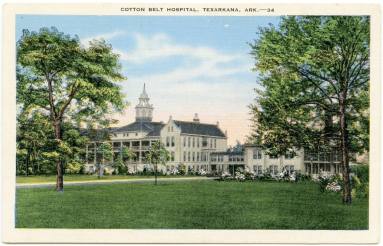 AR Postcard - Cotton Belt Hospital, Texarkana