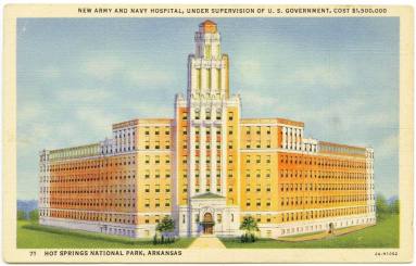 AR Postcard - Army & Navy Hospital, Hot Springs