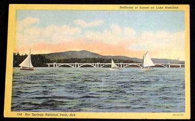 AR Postcard - Lake Hamilton, Hot Springs