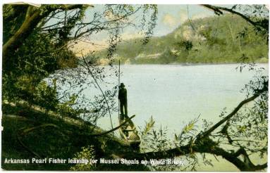 "Ark. Pearl Fisher leaving for Mussel Shoals on White River"