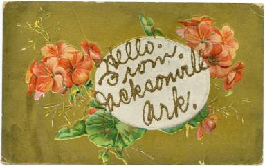 "Hello from Jacksonville, Ark." Postcard