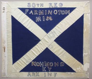 Turnball's 30th Regiment AR Volunteer Infantry flag.
