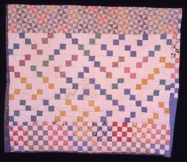 "Pinwheel and 16 Patch" Quilt