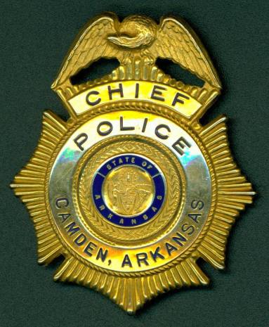 Chief of Police Badge for Camden, Arkansas