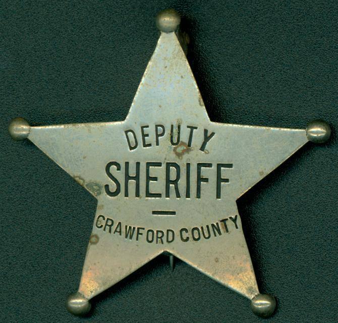 Deputy Sheriff's badge for Crawford County, AR