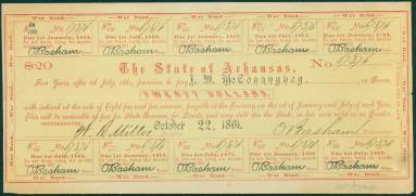 Bond, Civil War - Arkansas Confederate