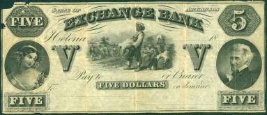 Scrip, Arkansas Confederate - Five Dollar