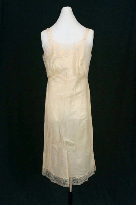 Mrs. Terral's white satin slip