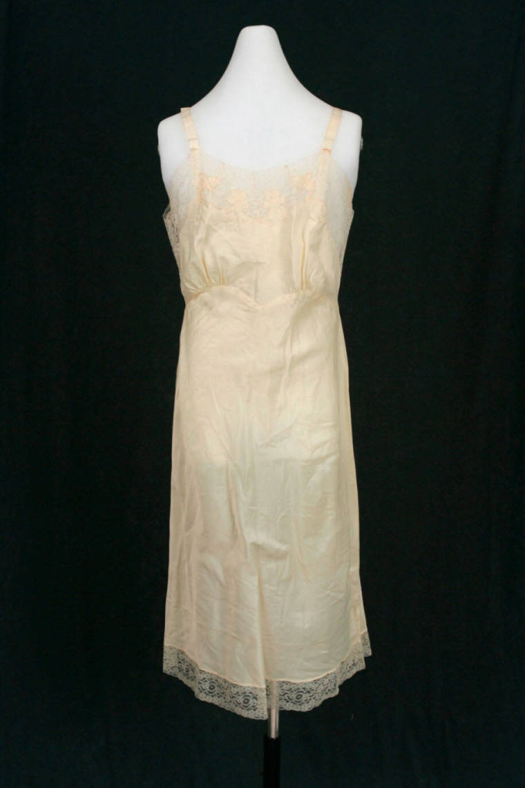 Mrs. Terral's white satin slip