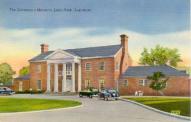 AR Politics - Governor's Mansion postcard