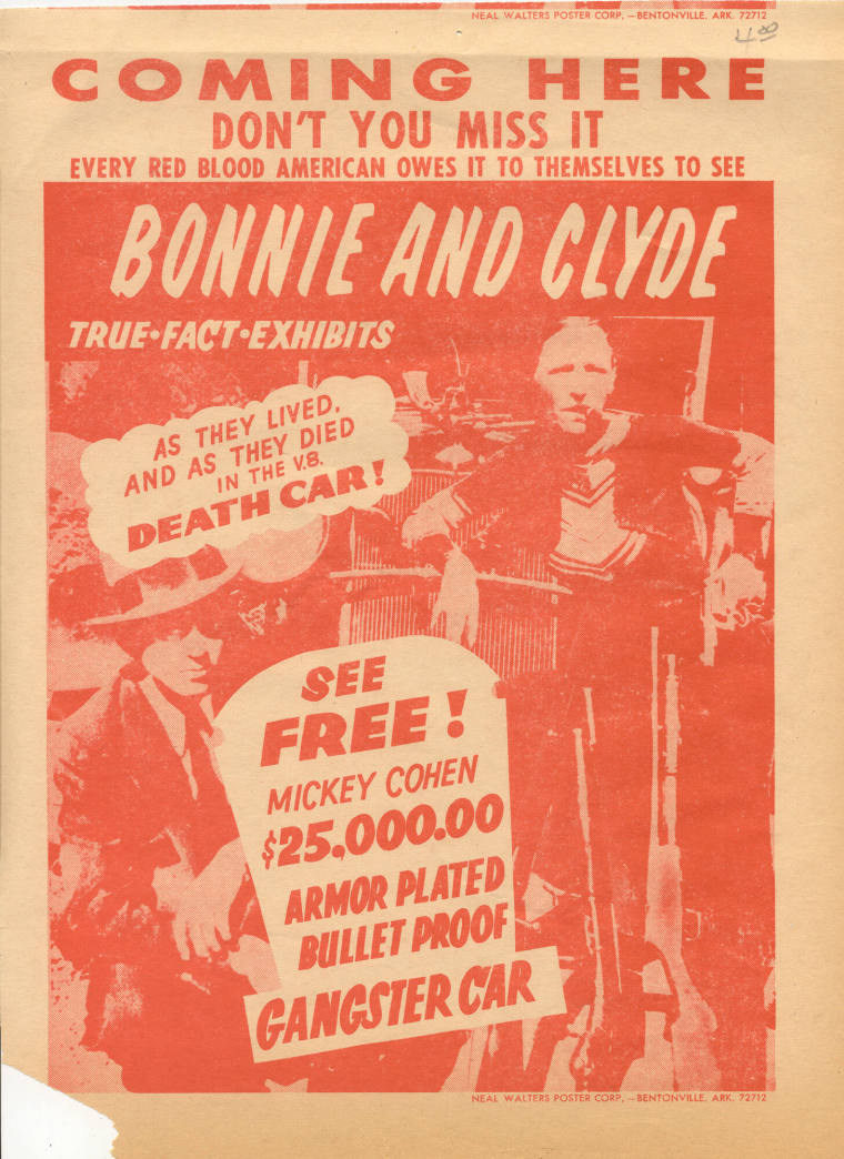 Law & Justice - Bonnie & Clyde flyer