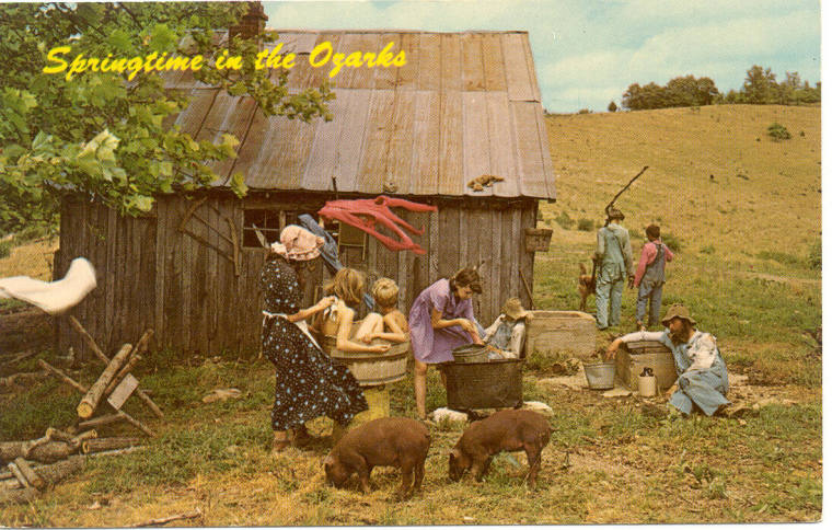 Hillbilly postcard