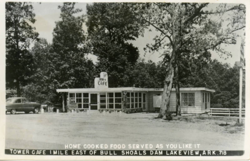 postcard - Tower Cafe, Lakeview